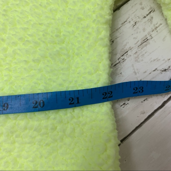 Aerie by American Eagle Neon Sherpa Pullover Oversize Sweater Highlighter - Picture 7 of 10